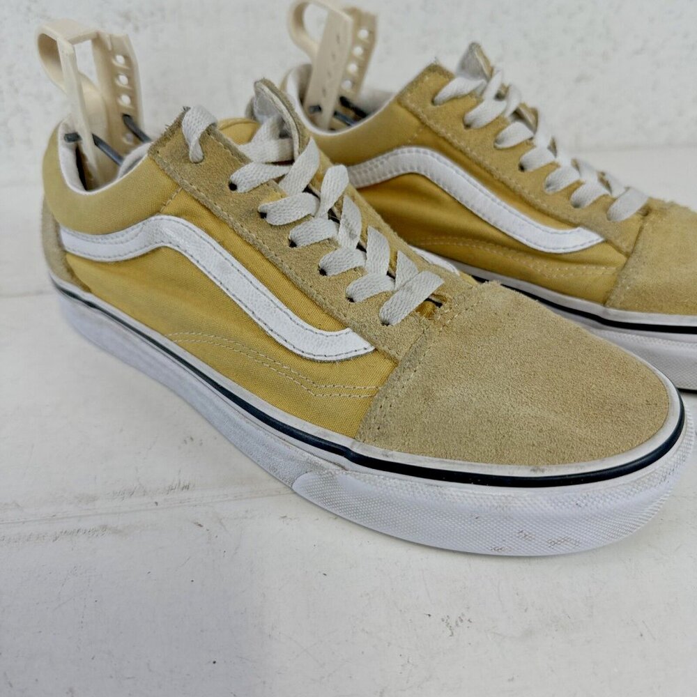Vans Skate Old Skool Suede Canvas Shoes Banana Yellow Mens 6 Womens 7.5 - Picture 3 of 12